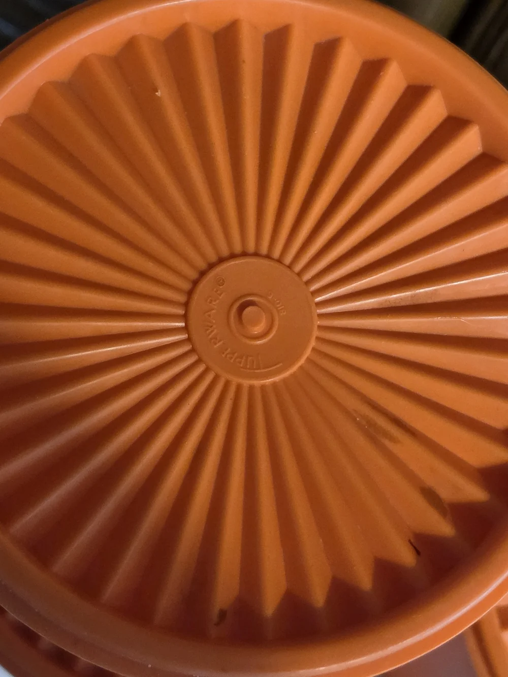 Tupperware Orange Decorative Storage Canisters